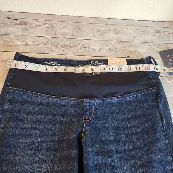 Universal Thread Adaptive Mid Rise Bootcut Jeans in Dk Blue Wash Size 12 NWT - Picture 9 of 12